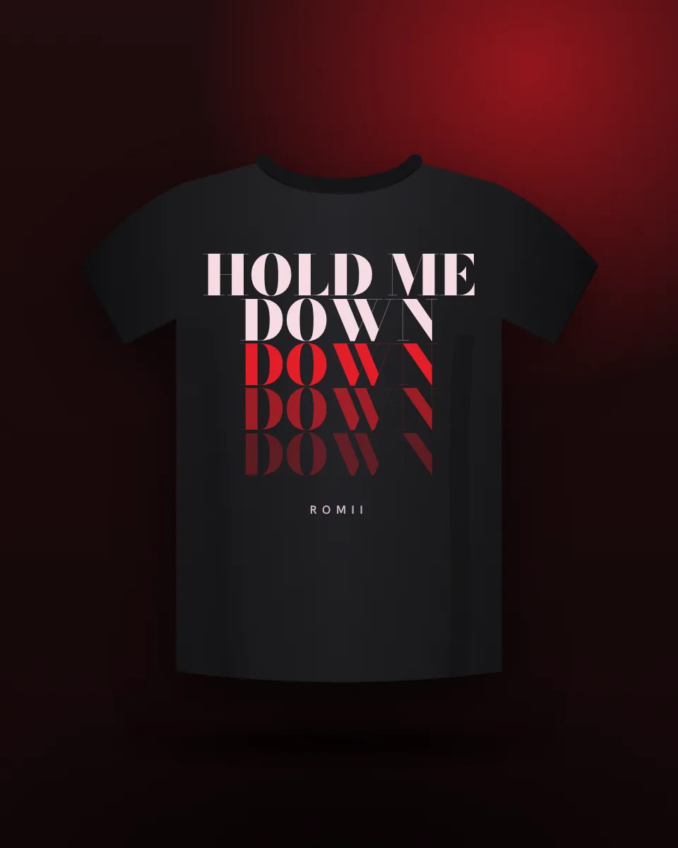 Hold Me Down Tee, Black